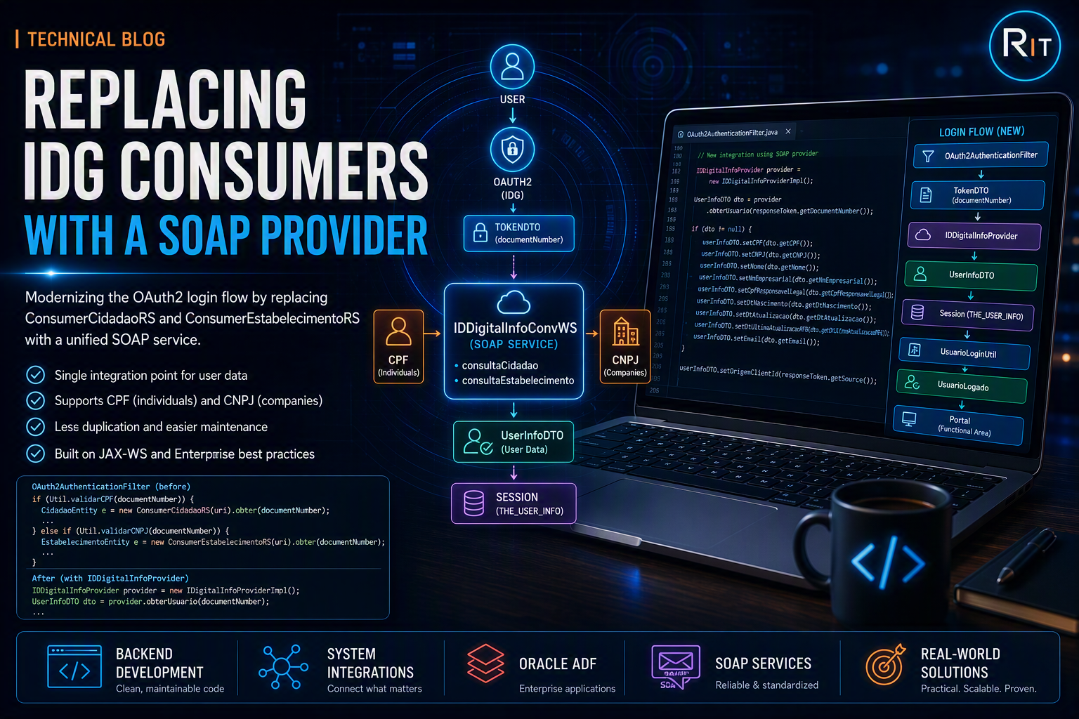 Replacing IDG Consumers with a Unified SOAP Provider in an OAuth2 Login Flow